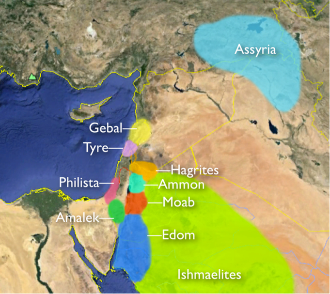 The nations and peoples of Psalm 83